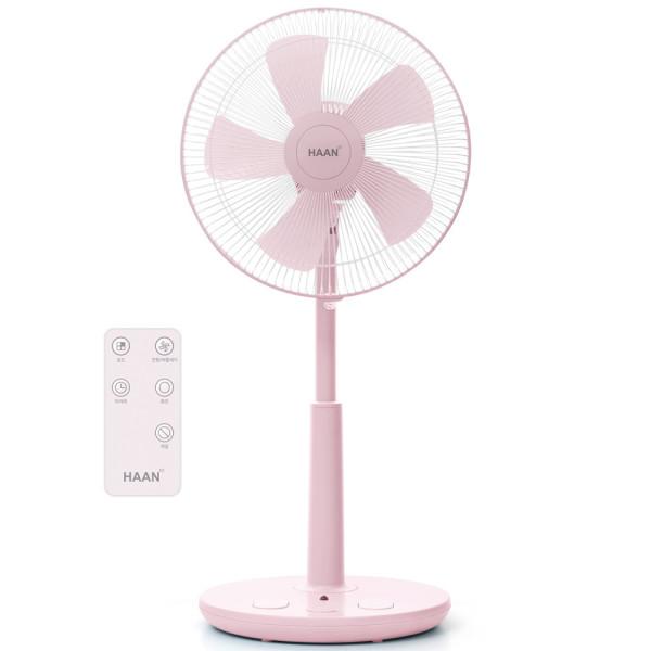 한경희 14형 초미세풍 발터치 선풍기 컬러선풍기 리모컨형 HAAN-HDC230 연핑크