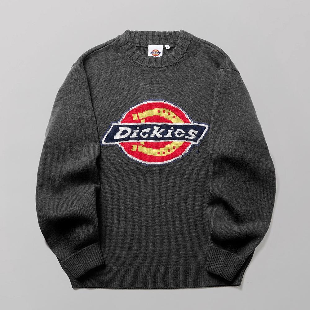 트리 로고 풀오버 니트 Charcoal