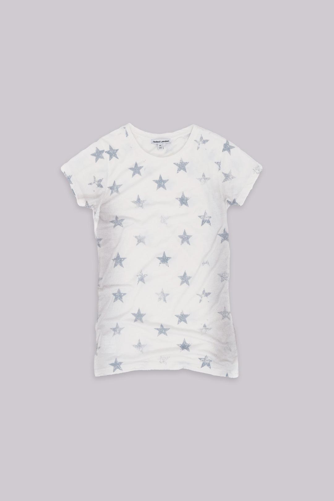 Faded Star T-Shirt - XXS / White