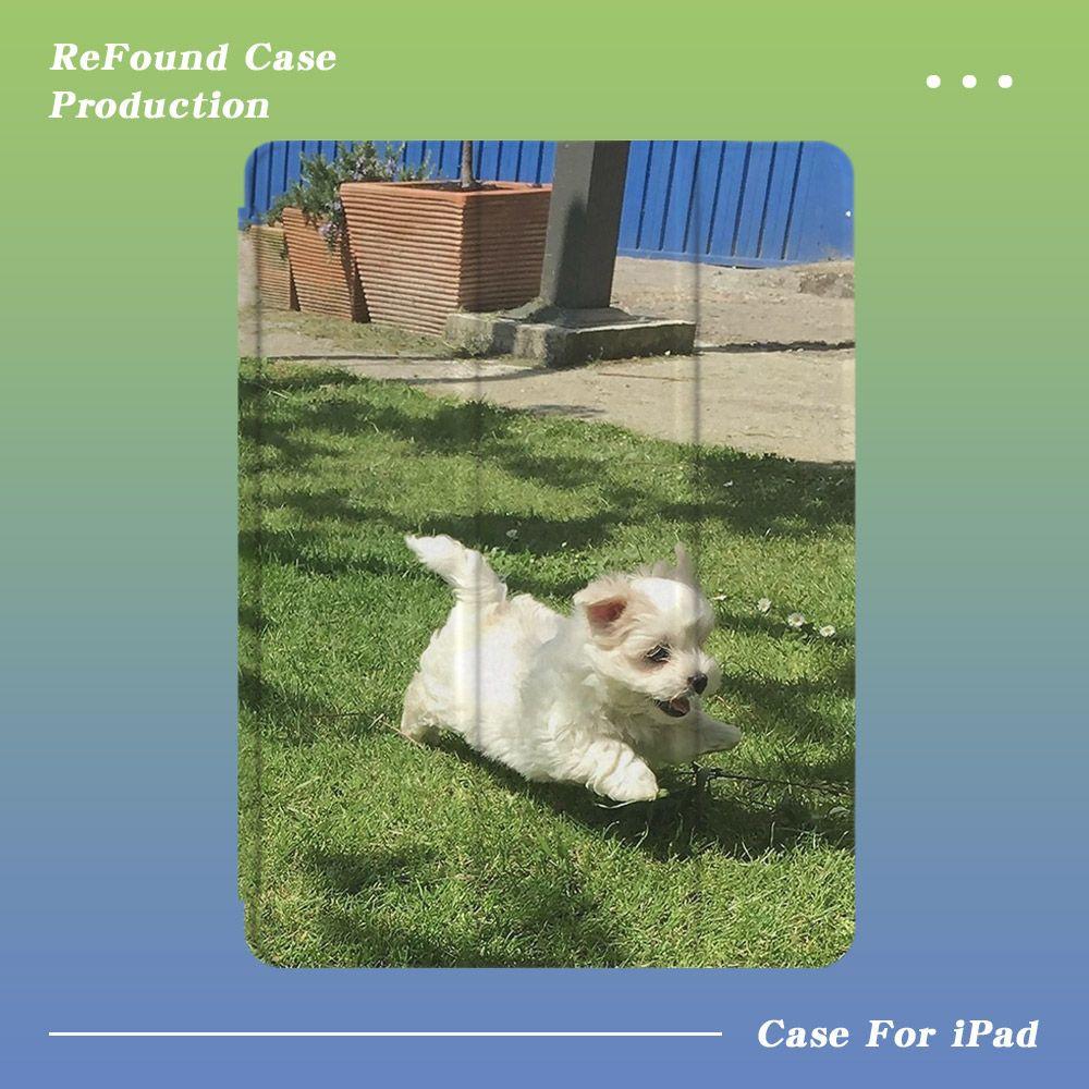 테이크어워크 말티 귀여운 강아지 아이패드케이스 포토 태블릿커버