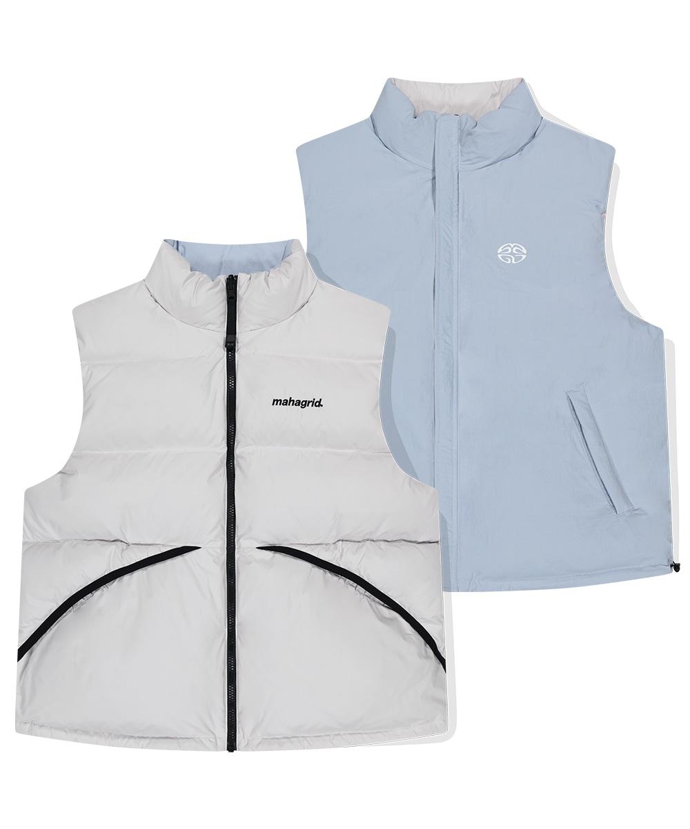 REVERSIBLE DOWN VEST[GREY]
