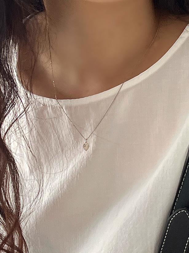initial heart necklace