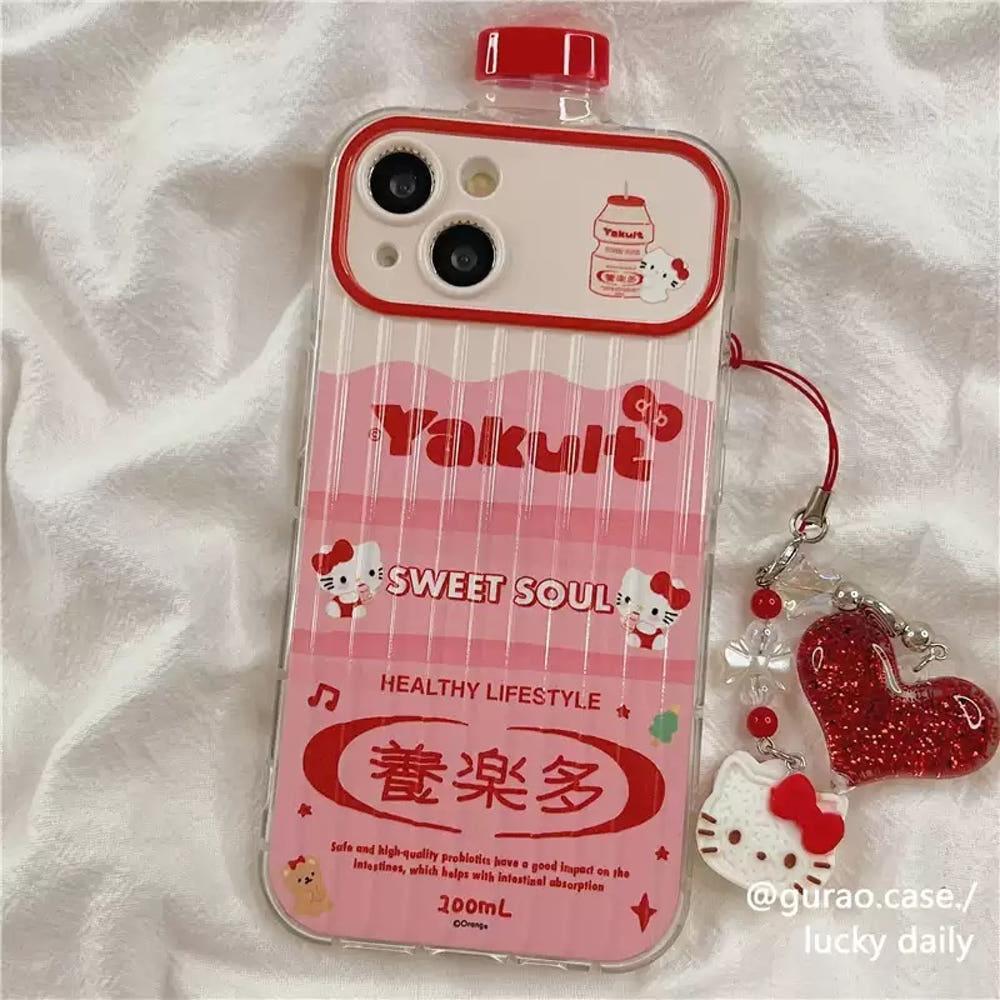 요구르트 헬로키티 아이폰15 케이스 15프로 맥스 아이폰14 pro 13