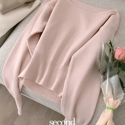 [부드러워요!/얇은니트🌷] 뮤어 소프트 라운드 크롭 파스텔 가을 니트 (3color) 크롭니트/가을니트/가을신상/가을옷/가을코디/수학여행/핑크니트/피크닉룩