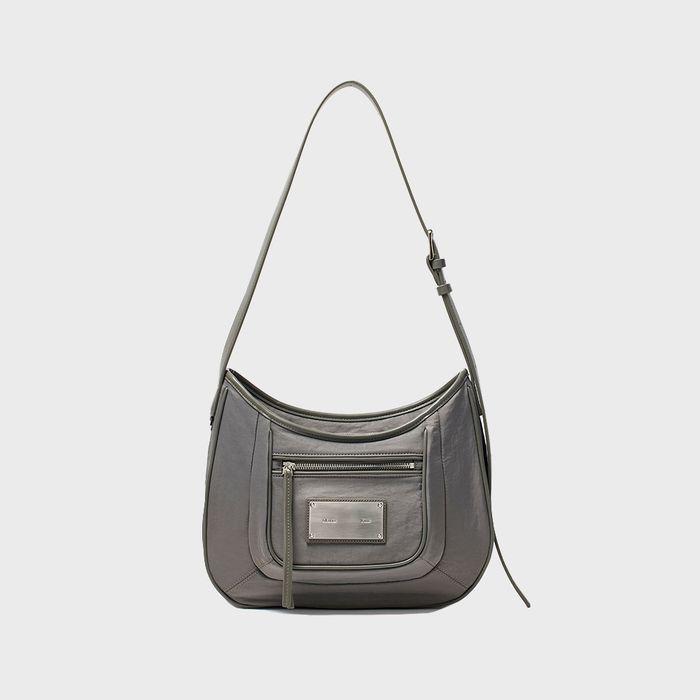 NYLON POCKET BAG IN CHARCOAL
