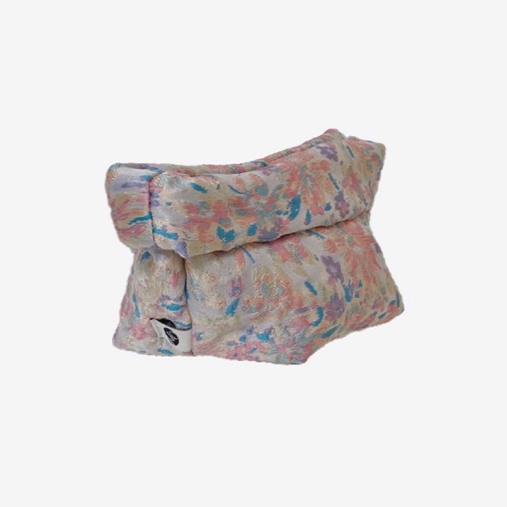 cushion pouch-apricot pink