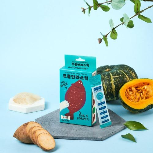 프롬한라 고양이 강아지 츄르 제주산 광어 순살 9g X 10개입