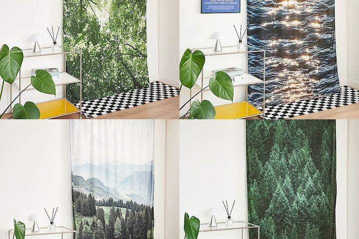 [오늘의딜] 신상추가! 비침없는 쉬폰 패브릭 포스터 가리개커튼 17종