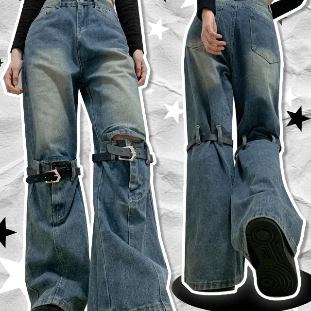 [당일배송] cutout belt point deinm pt