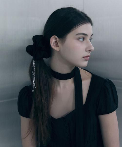 Beads Scrunchy [BLACK]