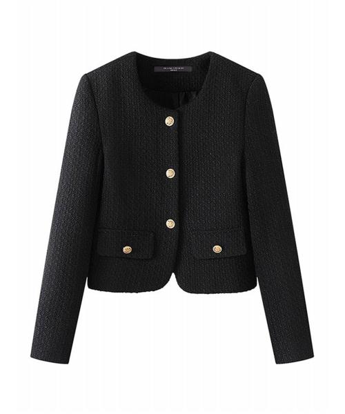 노카라 페미닌 페이크 포켓 트위드 자켓 (EA3JK014D)