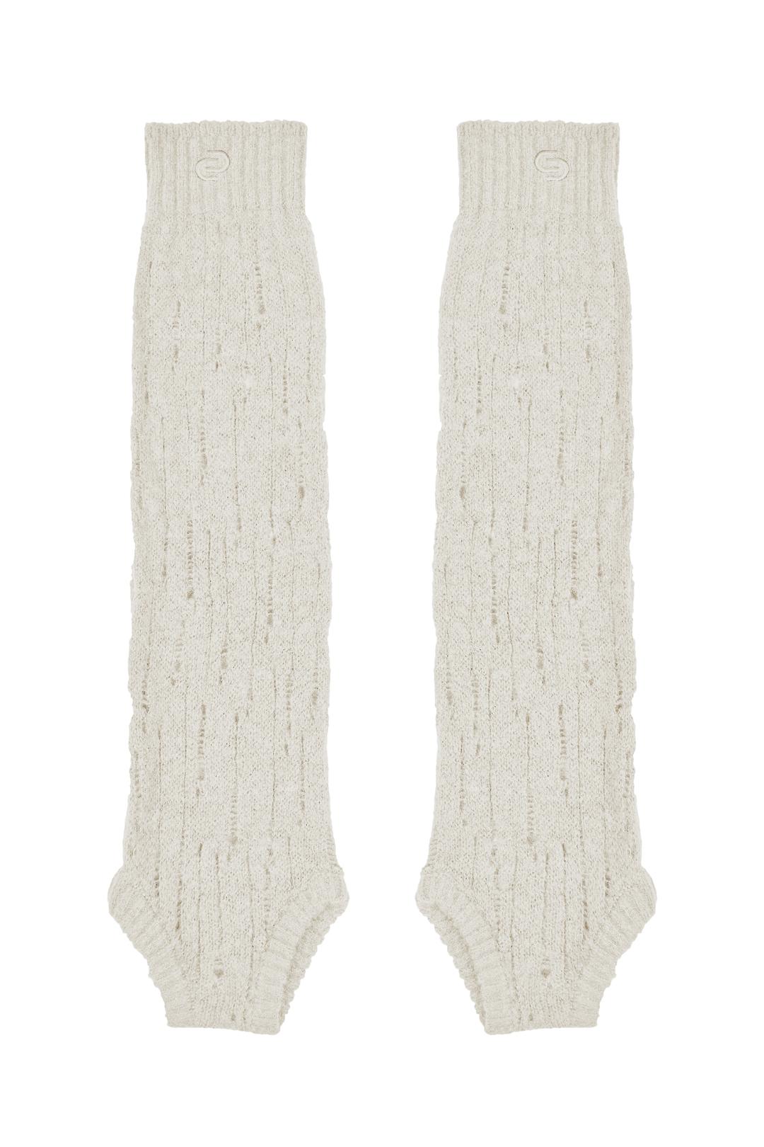 ERRATIC SCOTCH LEG WARMER / BEIGE