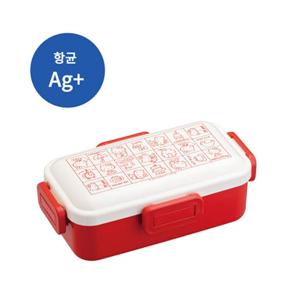 스케이터 헬로키티 레트로 돔형 1단 사면결착 도시락 530ML