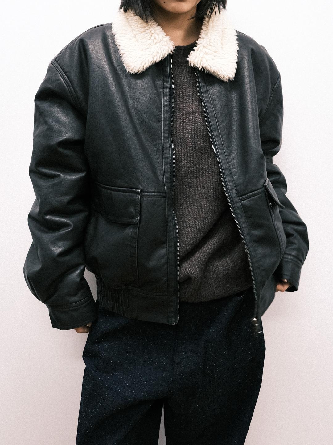 H.L Vintage Cropped Mustang Jacket