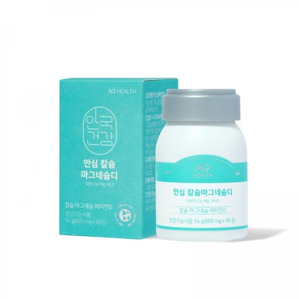 [안국건강] 안심 칼슘마그네슘디 90정 (1개월분)