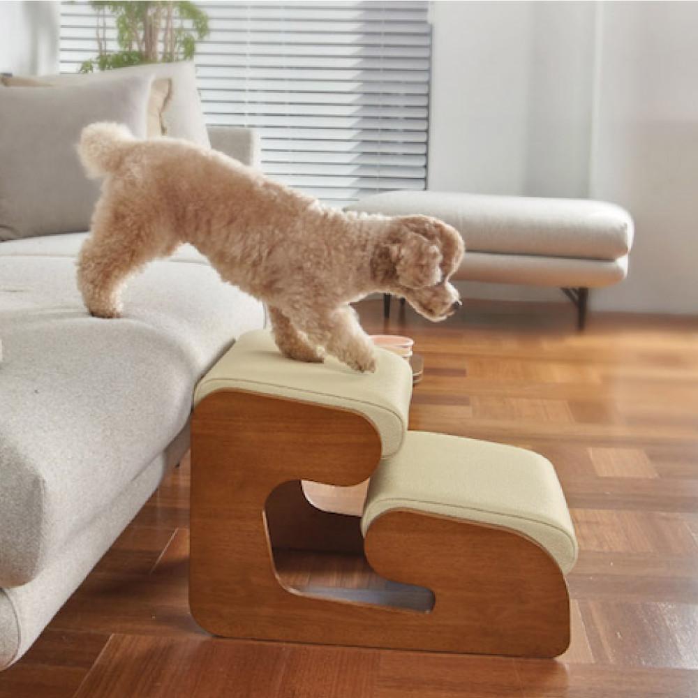 [페시앙] 반려견 애견 원목펫스텝 논슬립 강아지계단