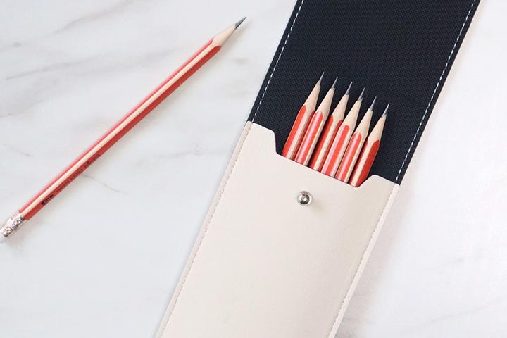 국내제작 슬림 필통 펜파우치 가죽 학생 펜슬 브러쉬 안경케이스