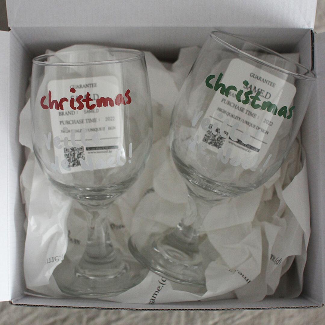 [Christmas gift set] Noel wine glass x 2