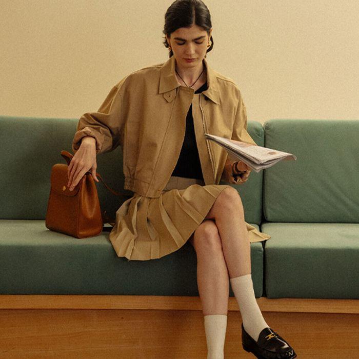 [25차-4/1예약배송]Button up bizo blouson_Beige