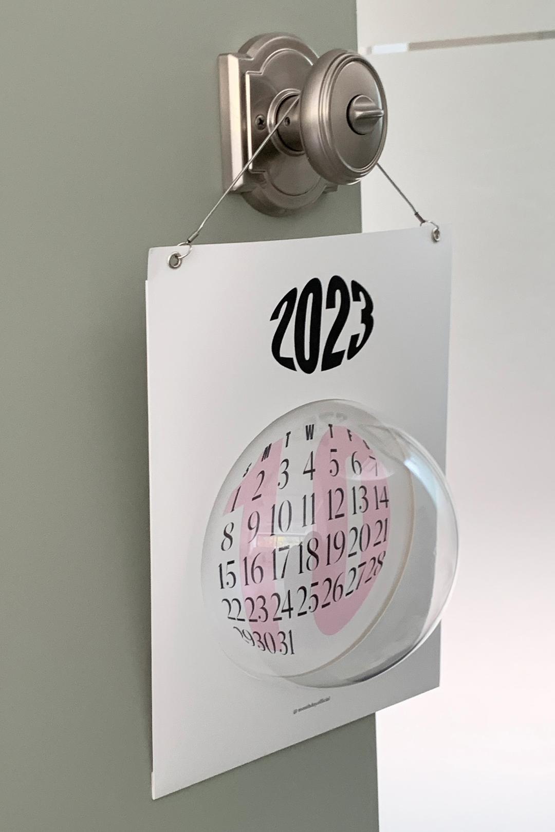 Hanging Dome Poster Calender