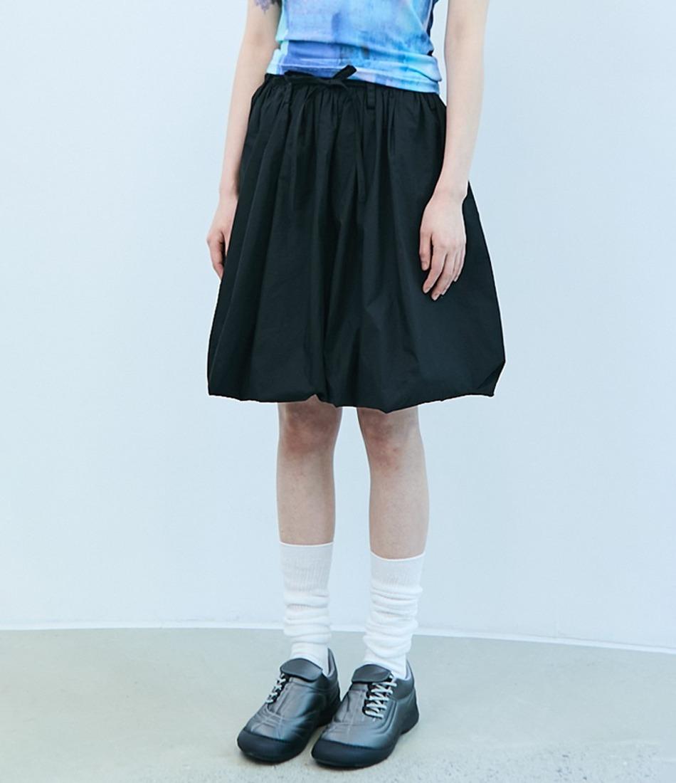 CIRCLE LOGO BALLOON SKIRT(BLACK)