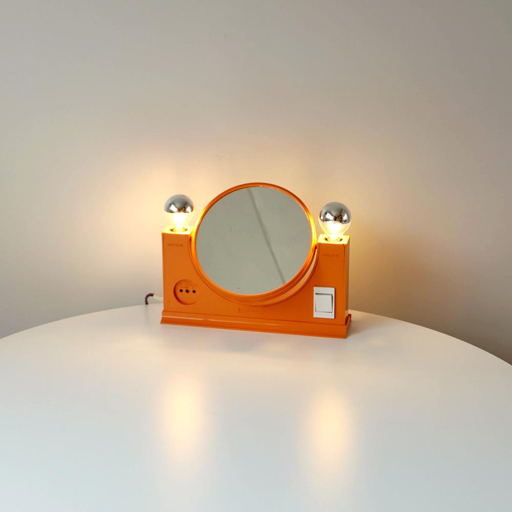 1970s Yugoslavia Space age mirror table lamp