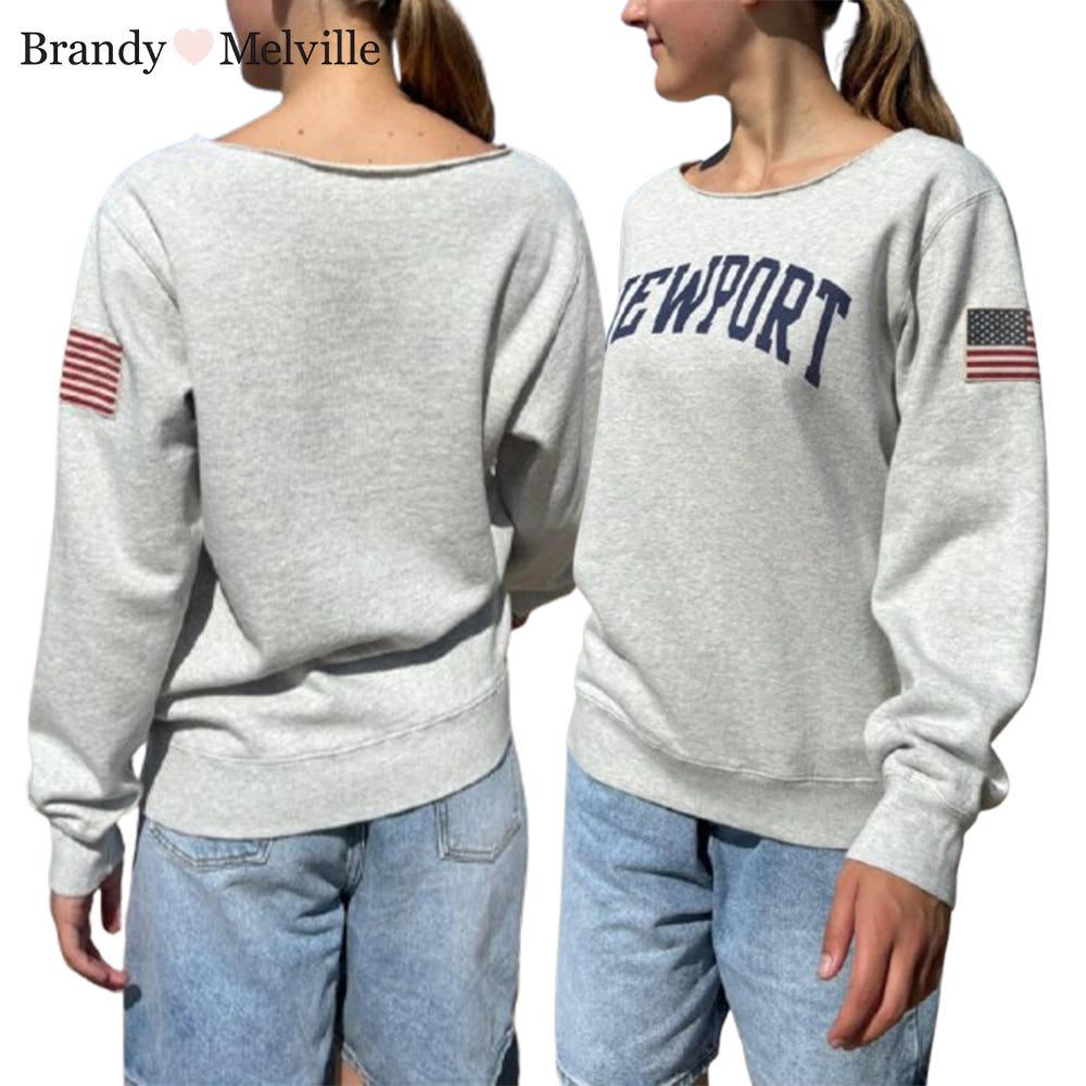 브랜드멜빌 맨투맨 Stelle Newport 스웨트셔츠 긴팔 캐주얼 티셔츠