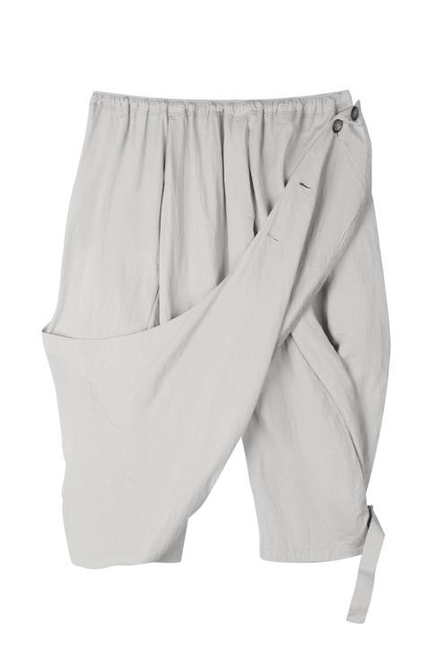 [4/8 예약발송] Draped Harem Shorts, Smoke
