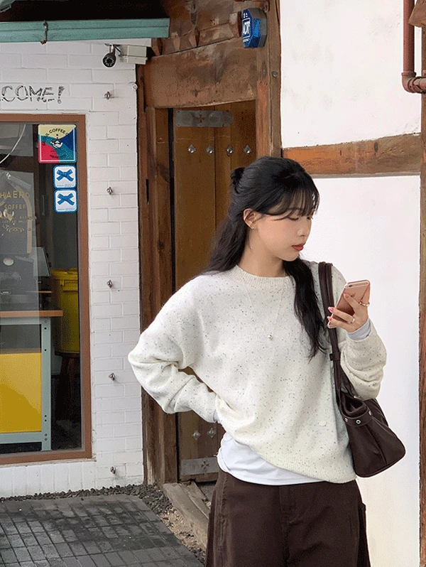 💗3일간 5%💗 쿠앤크 라운드 울 knit - 3color (울니트/올리브니트/데일리/베이직/레이어드)