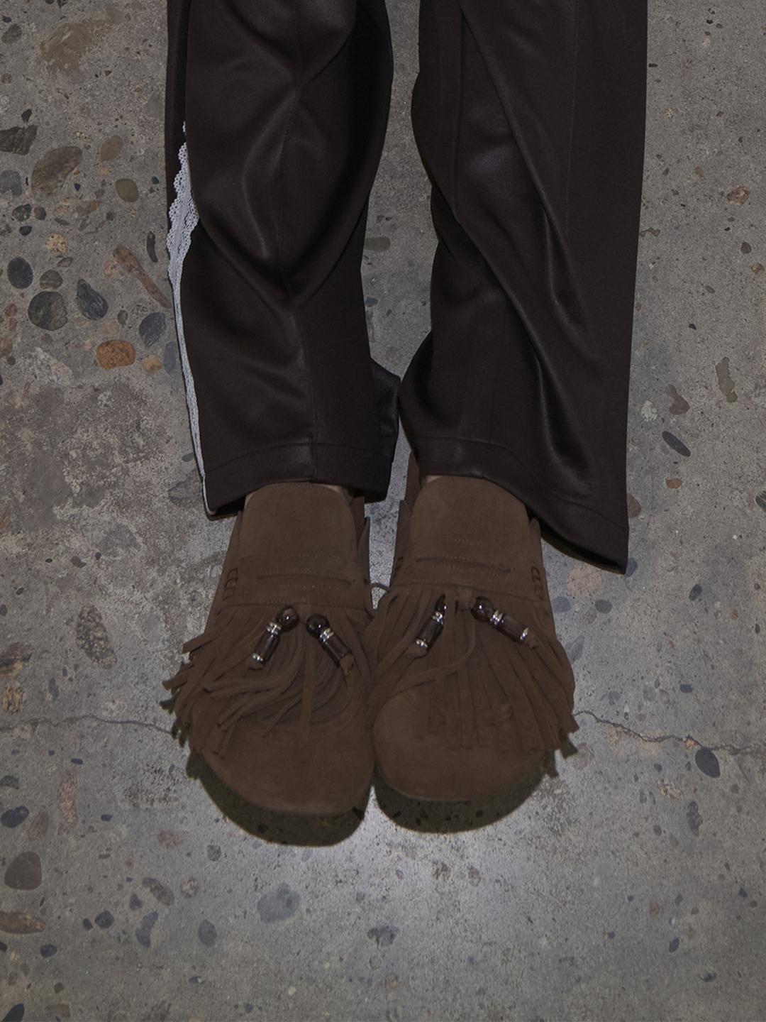 Noah Fringe Mule in Mocha Brown WA5AE004-6K