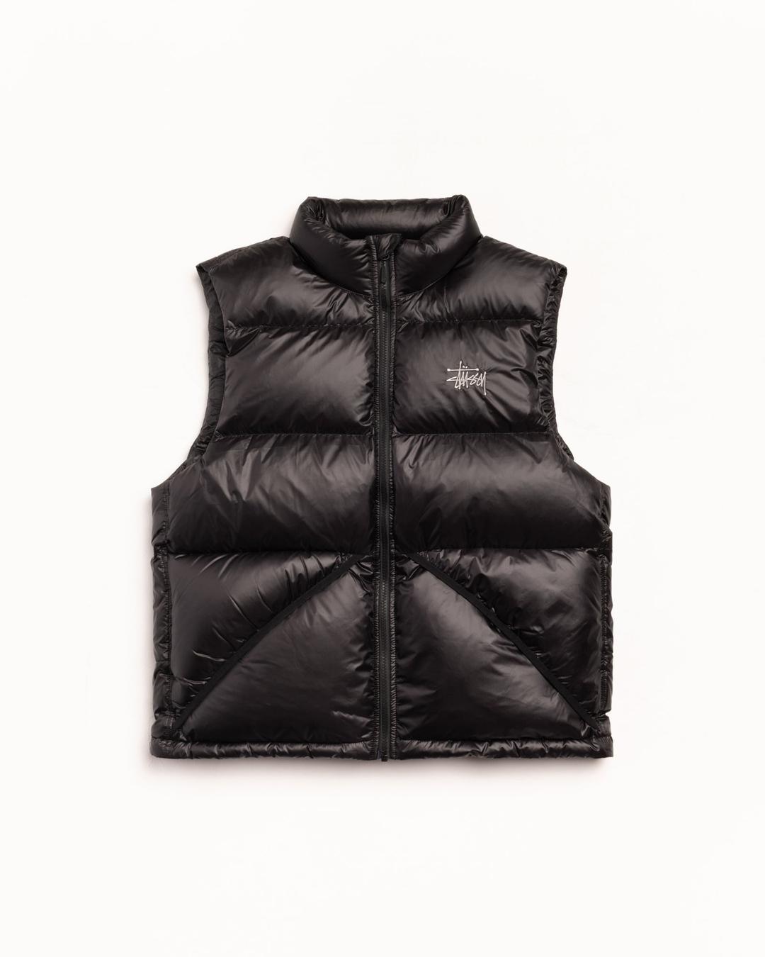 MICRO RIPSTOP DOWN VEST - Black / M