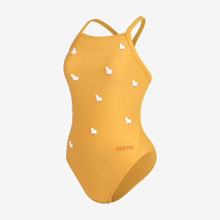 아레나 플러피프렌즈 싱글크로스 스트랩백 탄탄이 옐로 [A4SL1CO09 (YEL) 여자 실내수영복]