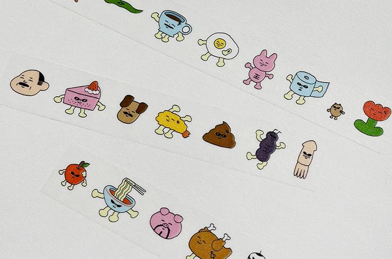 [스테디너리] 짱쎈친구들 마스킹테이프