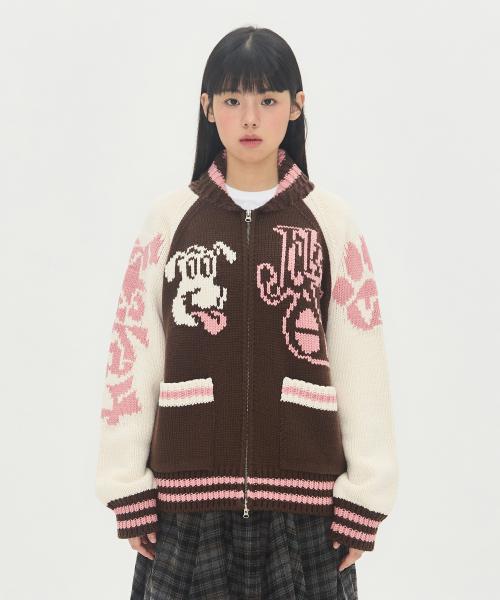 바우와우 코위찬 가디건 [브라운]