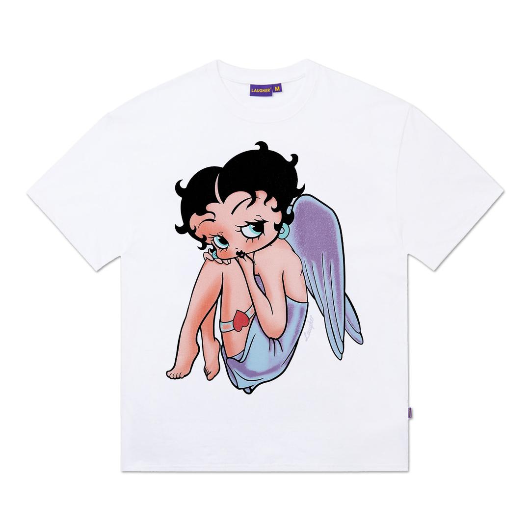[BETTY BOOP] ANGEL T-SHIRT - WHITE