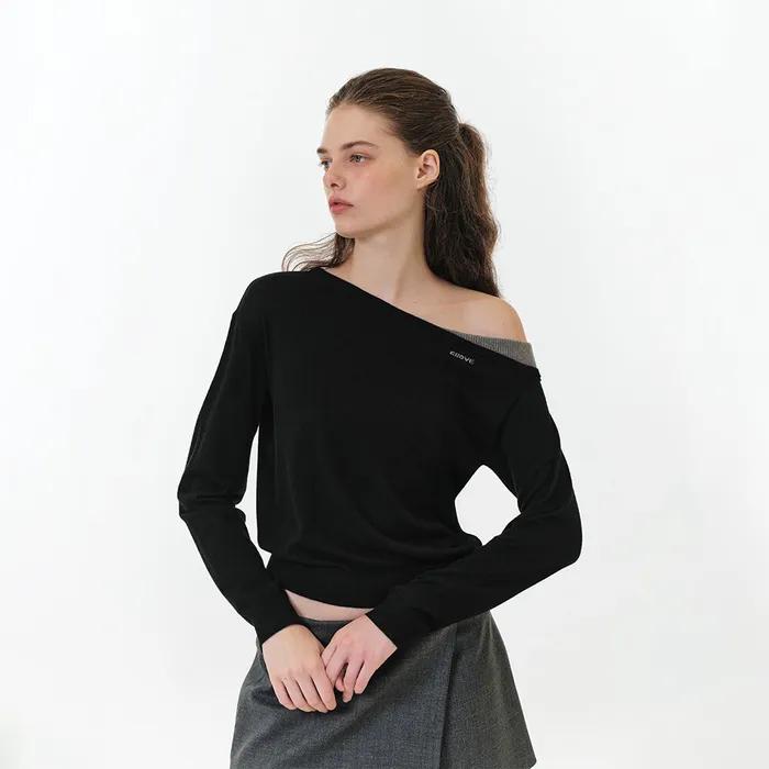 EDEN COMBI KNIT (BLACK)