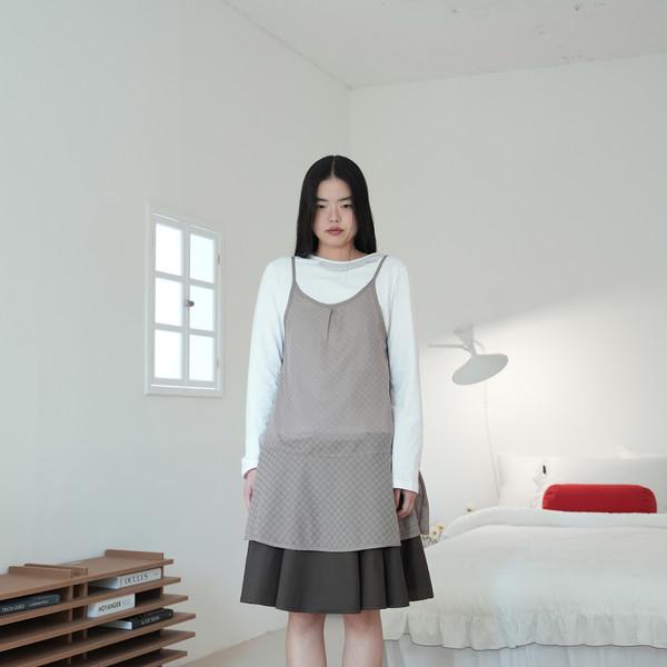 AIRY DOT DRESS (COCOA)