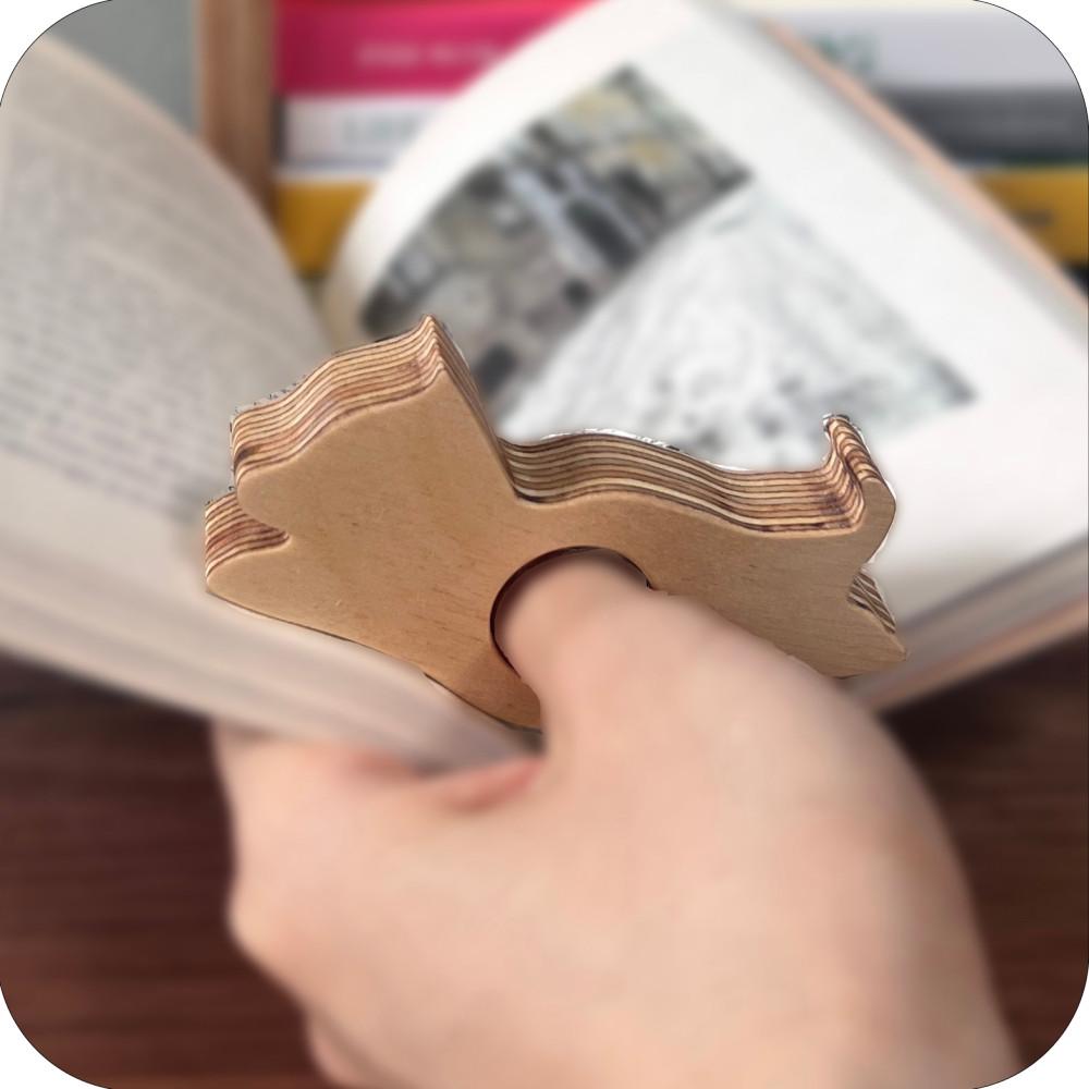 귀여운 원목 강아지 독서링 북홀더링 북링