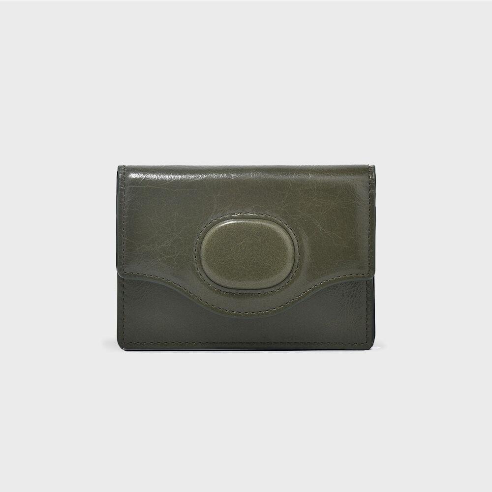 EGGSHELL CARD WALLET_OLIVE