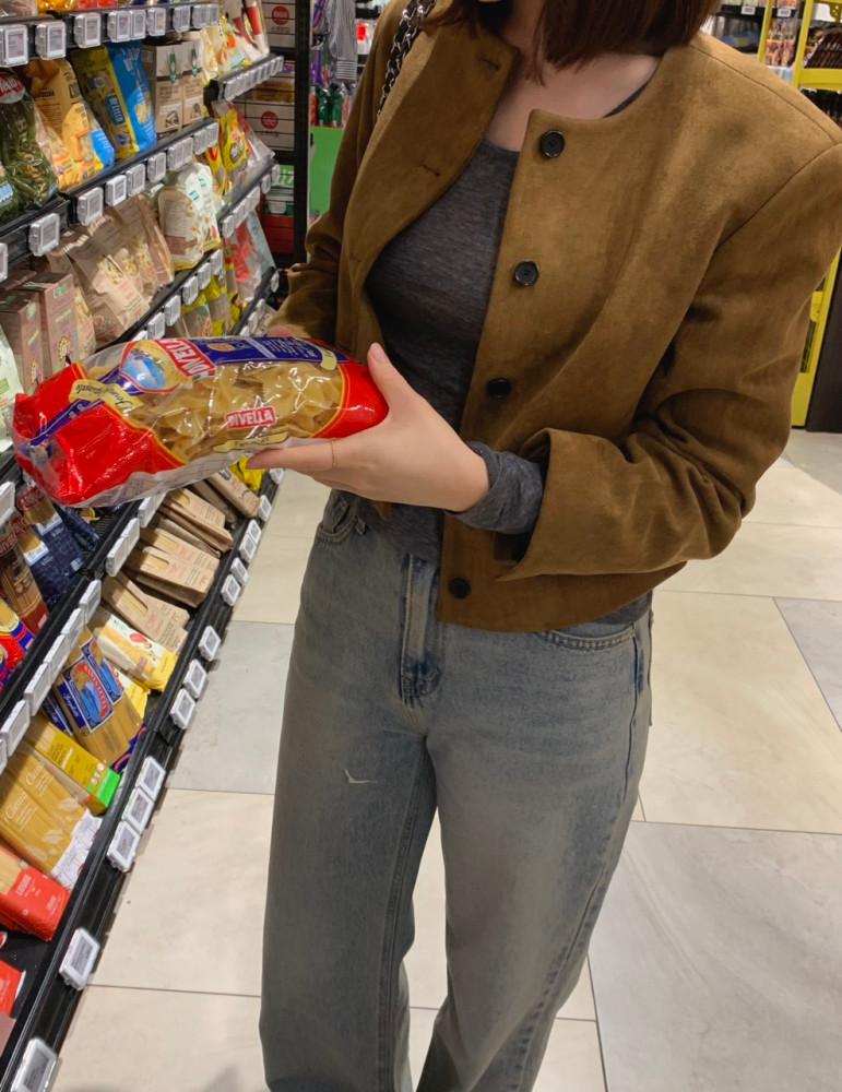 (신상10%/당일) 노카라 스웨이드 자켓