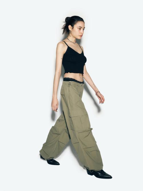 에즈이프 캘리(ASIF CALIE)  PARACHUTE CARGO PANTS KHAKI - 사이즈 & 후기 | 무신사
