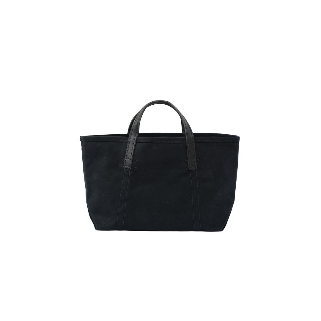 Coal Bag Black with leather handle - S