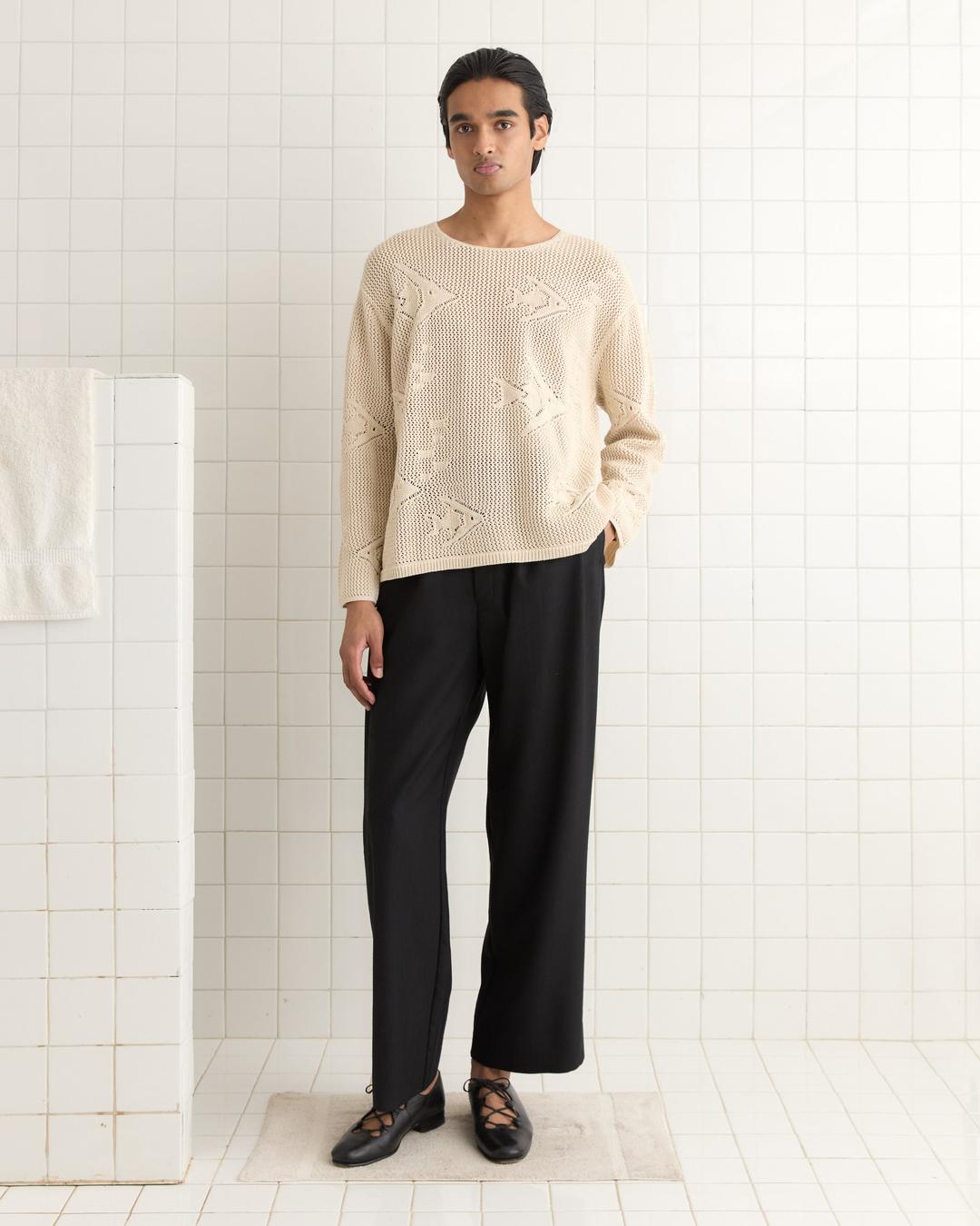 Angel Fish Pullover - S / Cream