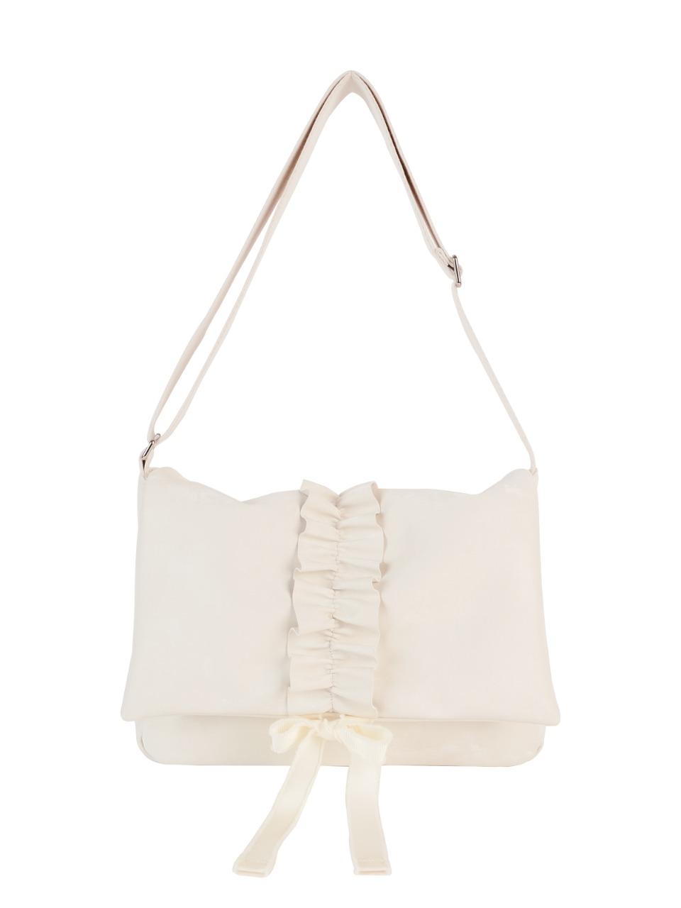Ruffle envelope bag_ivory