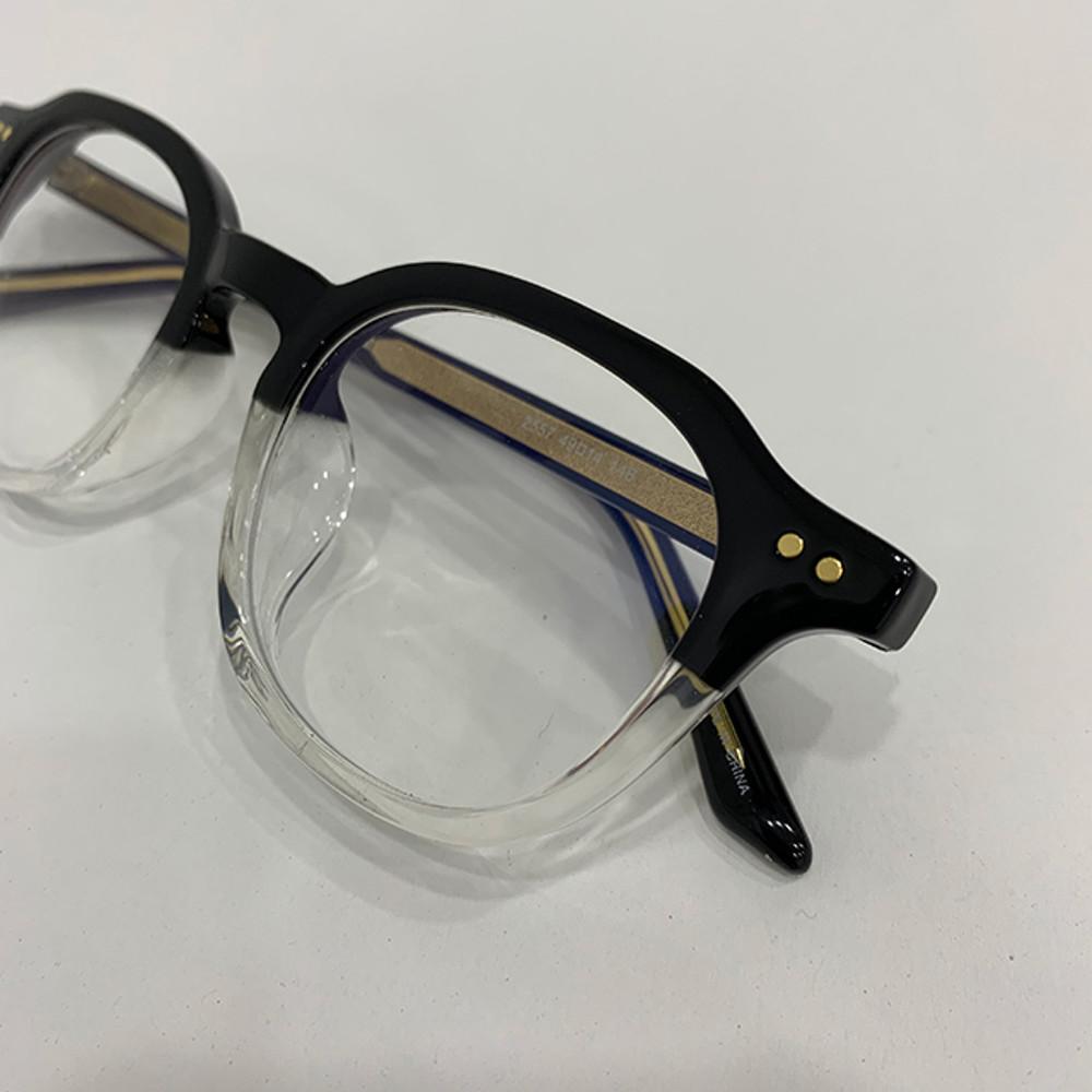 남자 여자 공용 하프클리어 뿔테 안경테 얼굴형에 맞는 안경 알없는 도수없는 안경태