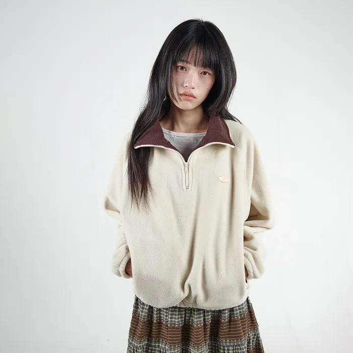 Double Fleece Anorak (Ivory)