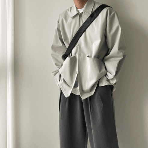 르위 데일리 코튼 트러커 미니멀 자켓 남녀공용 - 재킷 | 쿠팡