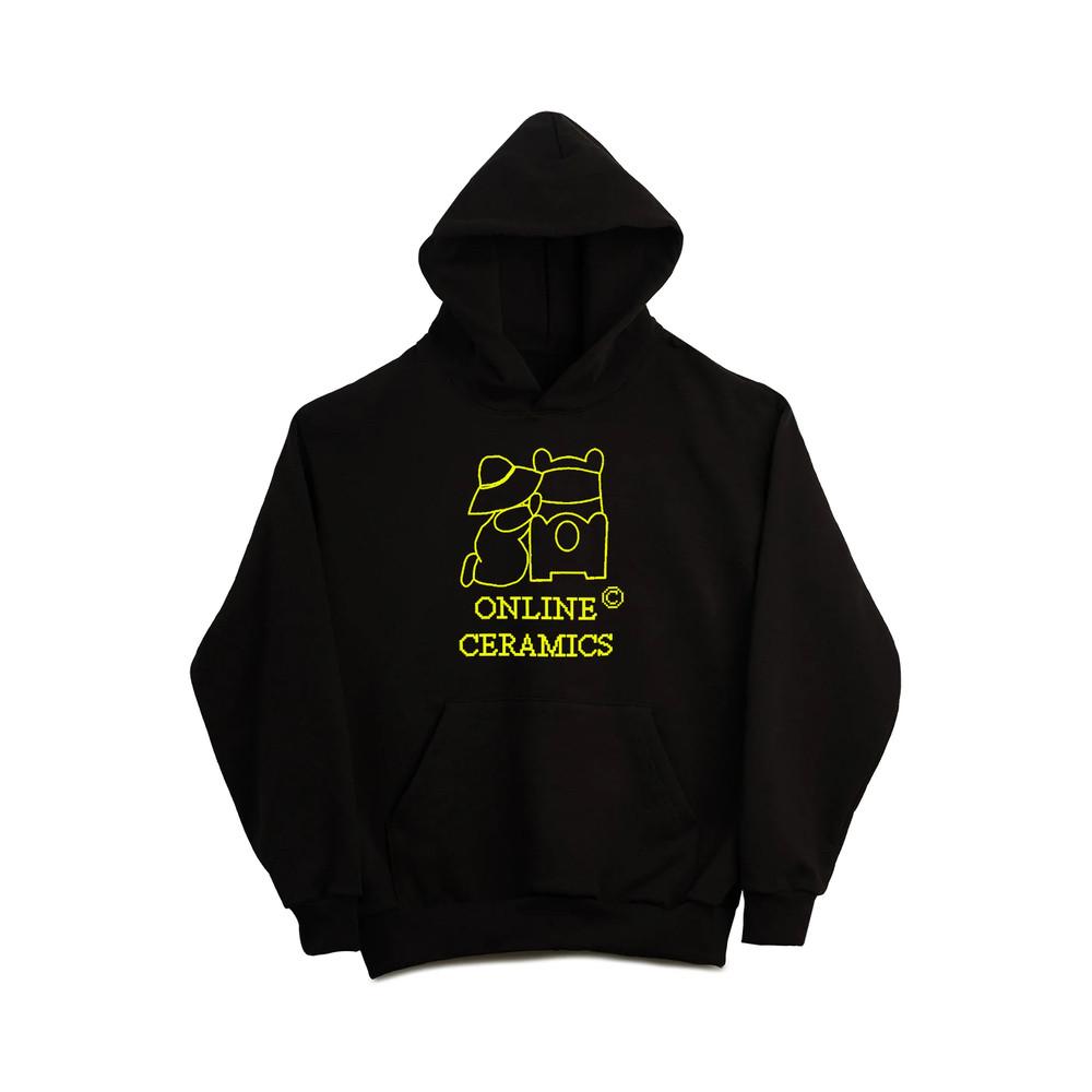 [Online Ceramics] Praying Child Logo Hoodie Black 온라인 세라믹스 프레잉 차일드 로고 후디 후드티 블랙