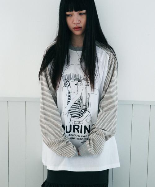 YURINA Raglan LS-T [White]