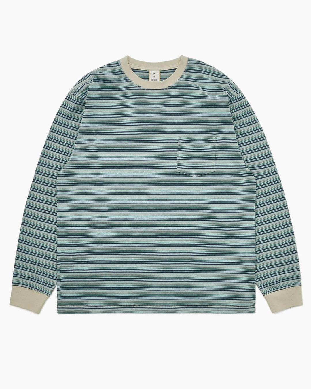 [KHAKIS] BORDER L/S TEE (PISTACHIO)